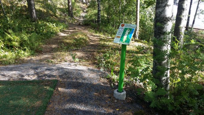 Kuva Mäyriän frisbeegolf-radasta