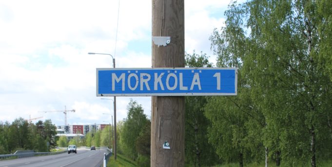 morkolan kyltti