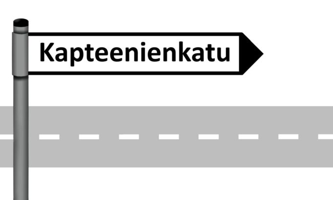 kapteenienkatu kyltti