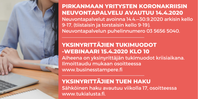 koronakriisin neuvontapalvelu auki