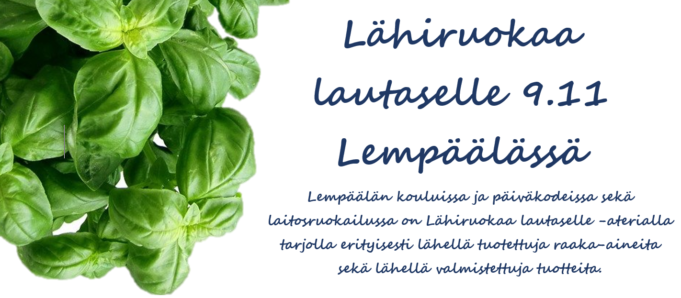 lähiruokaa lautaselle 9.11.2020