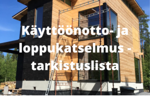 Kuvituskuva käyttöönotto- ja loppukatselmus - tarkistuslista