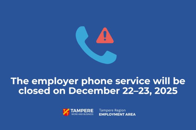 The employer phone service will be closed on December 22–23, 2025.