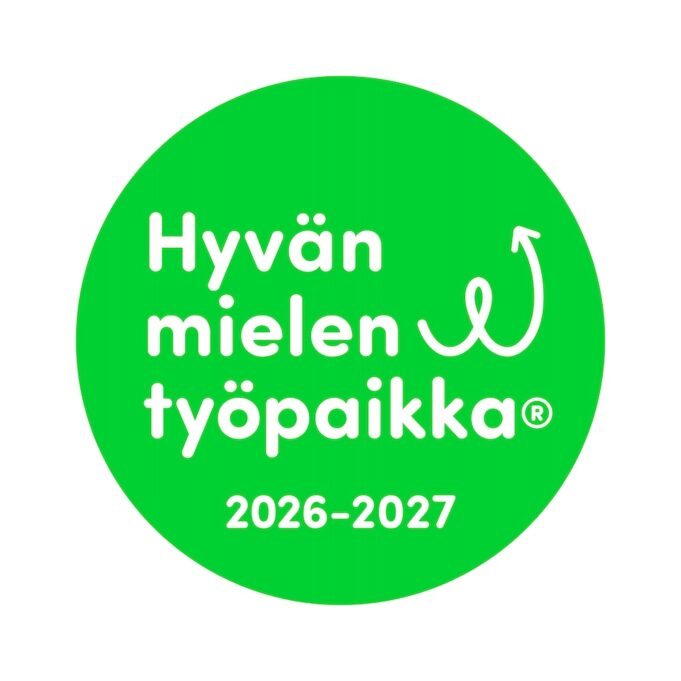 Hyvän mielen työpaikka-merkin logo